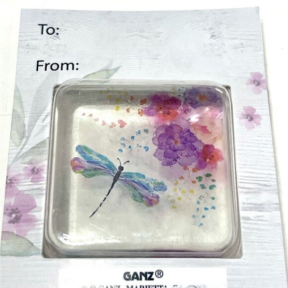 BNIB GANZ Love Blooms Glass Pocket Charm. Happiness blooms from within. - Picture 3 of 3